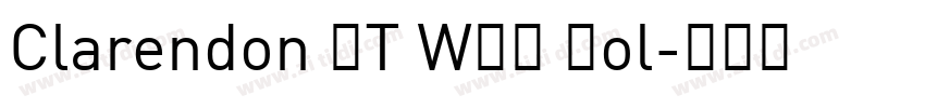 Clarendon BT WXX Bol字体转换